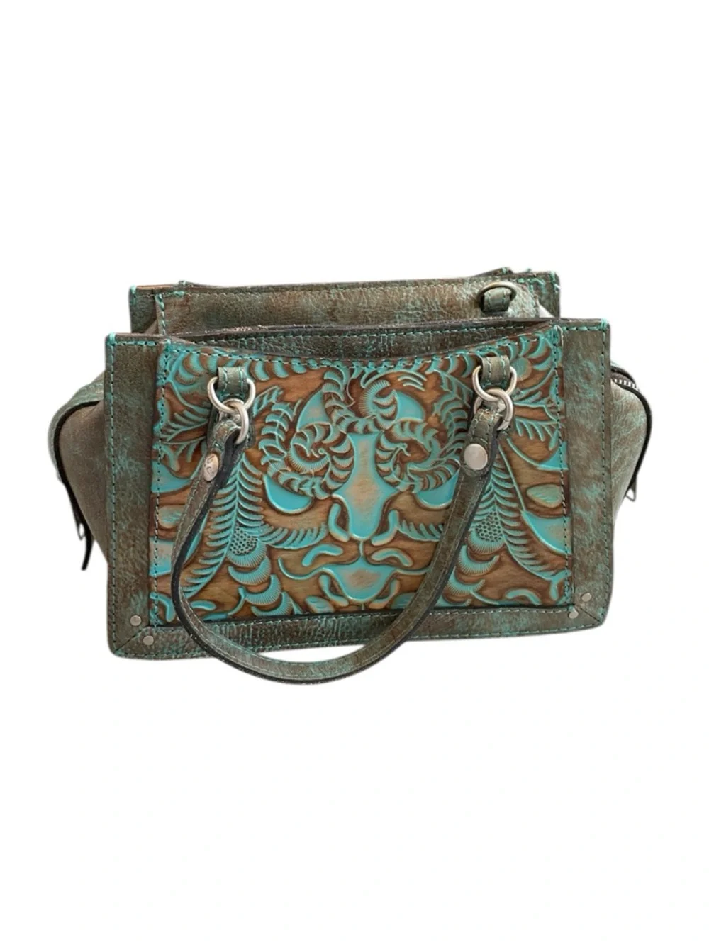 Patricia Nash turquoise tooled